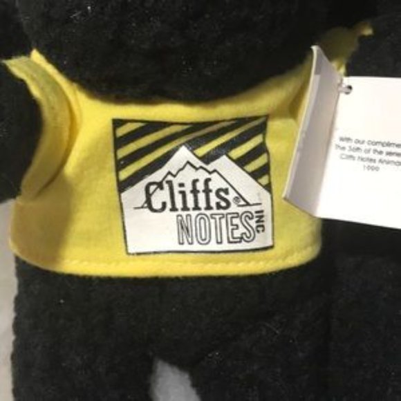 NWT & VTG 📌Cliffs Notes 1999 36th of Series Cliffs Notes Collector’s Teddy Bear - Picture 5 of 11
